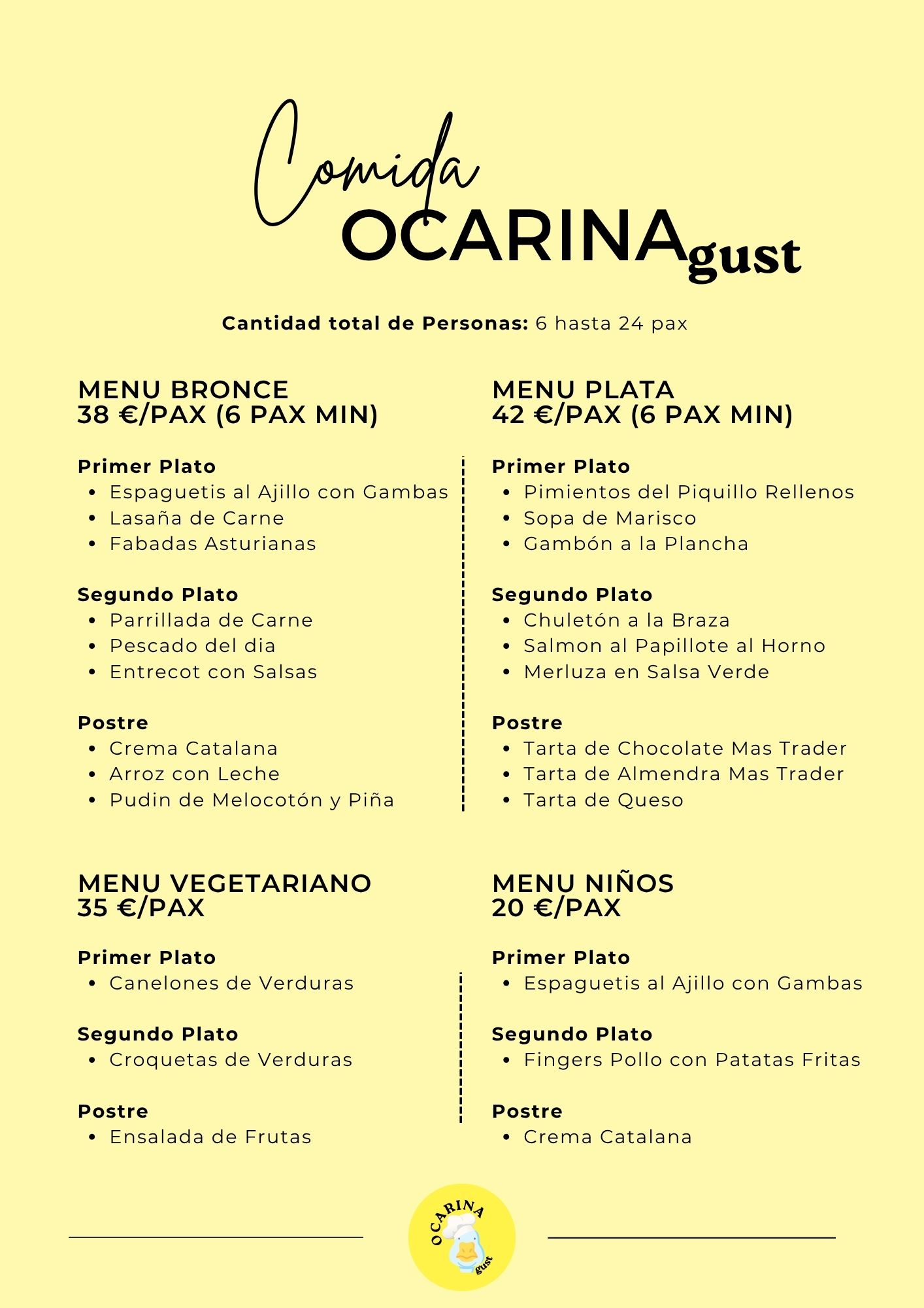 Comida OCARINA GUST